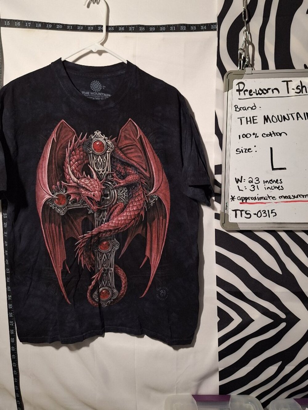 The Mountain Dragon T-Shirt, Black, L